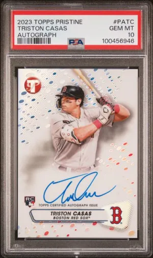 Triston Casas 2023 Topps Pristine Autograph #PATC PSA 10 front